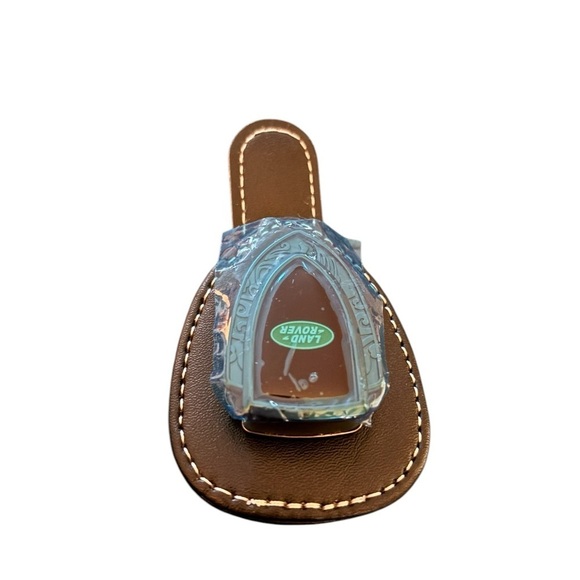 Landrover Sunglasseses Clip For Car Visor Holder Black Faux Leather New - Picture 4 of 4